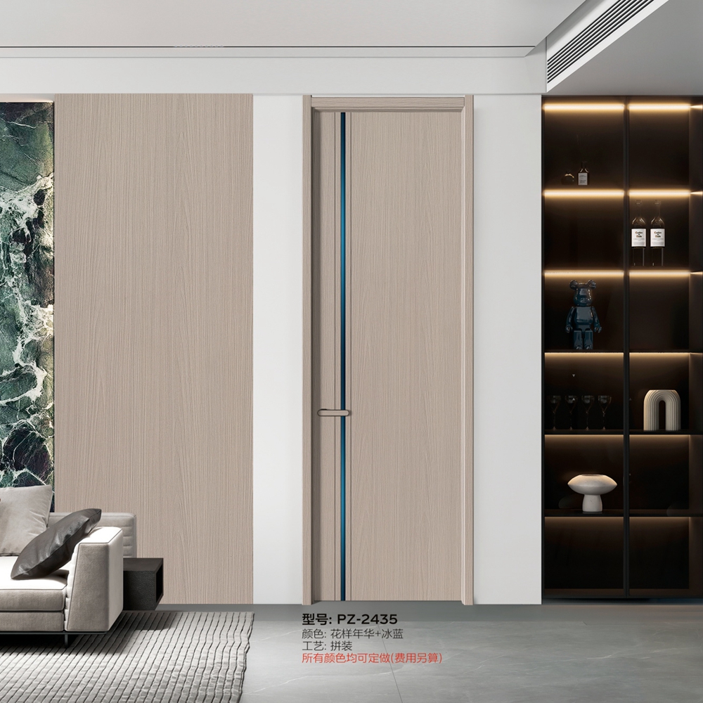 凱洛豪木門PZ-2435花樣年華+冰藍